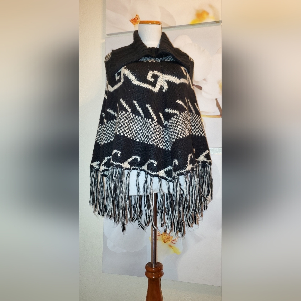Steve Madden Knit Poncho Sweater